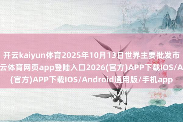 开云kaiyun体育2025年10月13日世界主要批发市集枸杞子价钱行情-kai云体育网页app登陆入口2026(官方)APP下载IOS/Android通用版/手机app