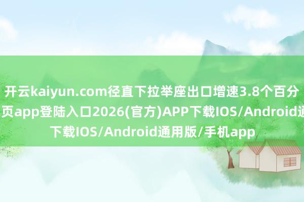 开云kaiyun.com径直下拉举座出口增速3.8个百分点-kai云体育网页app登陆入口2026(官方)APP下载IOS/Android通用版/手机app